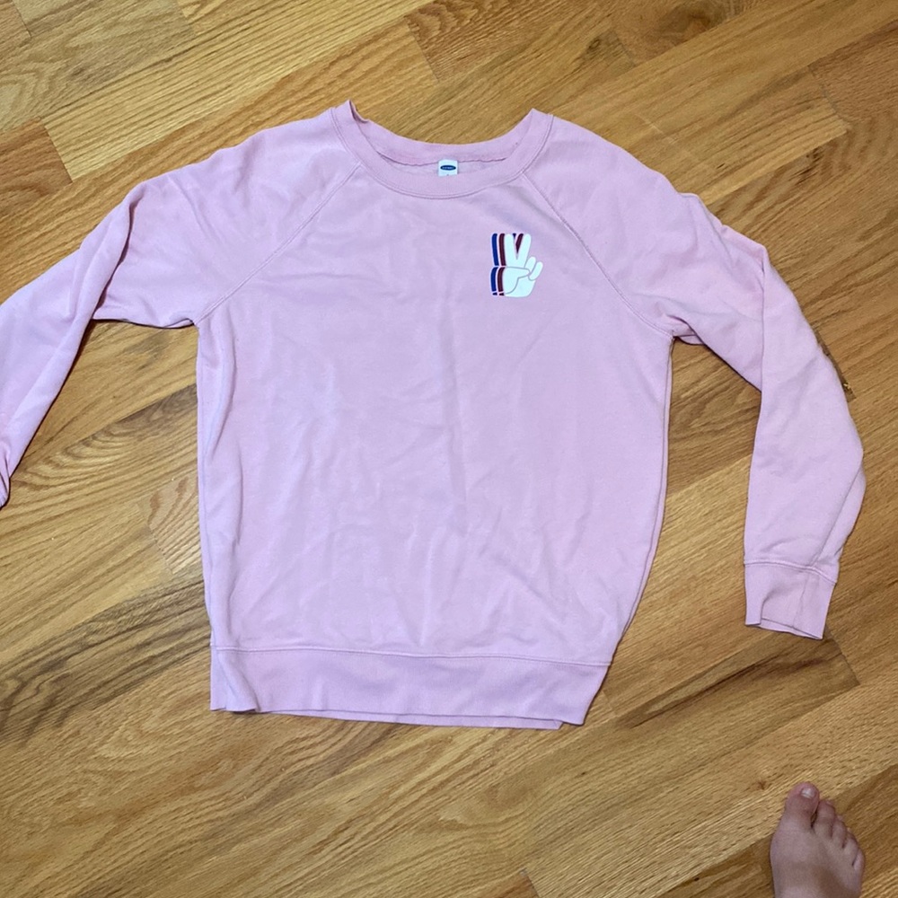 Super cute peace sign sweater shirt
